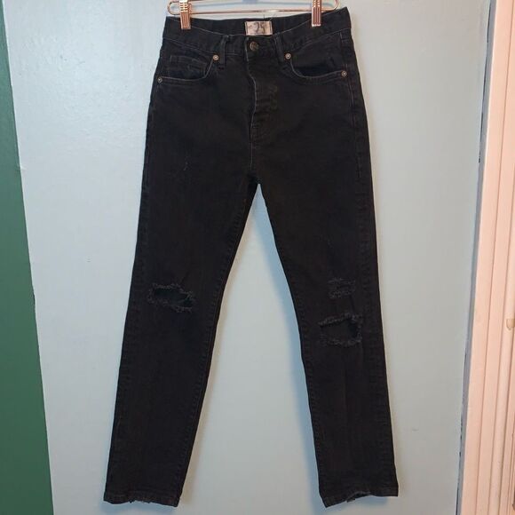 We The Free High Waisted Straight Jeans 25 - Picture 1 of 6